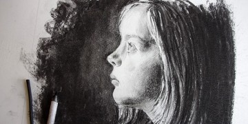 technique pour comprendre comment dessiner un visage au fusain facilement