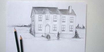 apprendre à dessiner une maison avec quelques bases de perspective