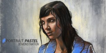 voici une vidéo pour apprendre comment peindre un portrait au pastel et réaliser une illustration originale
