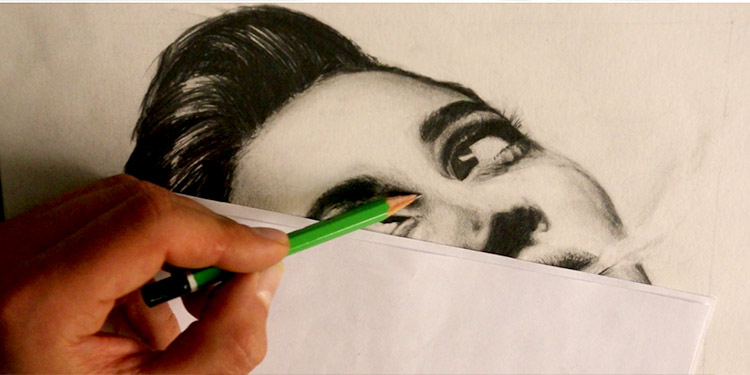 comment dessiner un portrait de femme dans l'ombre au crayon