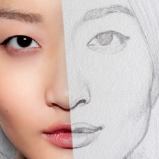 comment dessiner un visage avant de le peindre à l'aquarelle