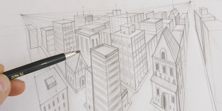 Comment Dessiner Une Ville En Perspective Apprendre A Dessiner Avec Dessin Creation