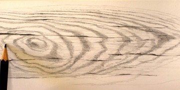 Méthode simple et efficace pour dessiner du bois pas à pas en vidéo.