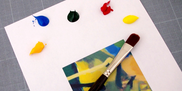 méthode pour peindre et trouver facilement les couleurs exactes d'une oeuvre