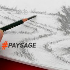 cours pour dessiner un paysage au crayon rapidement et par étape