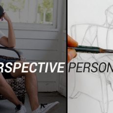 apprendre à dessiner un personnage assis en perspective à l'aide d'une méthode simple