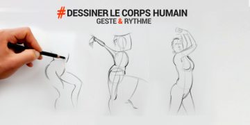 exercice utile et technique pour apprendre à dessiner le corps humain pas à pas et facilement