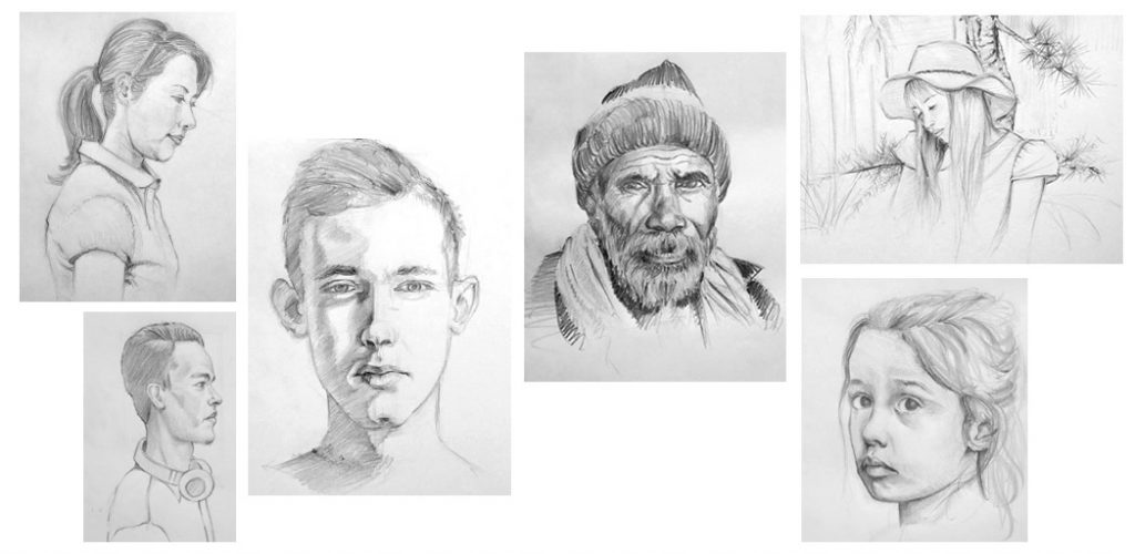 cours de dessin et série pourapprendre à dessiner des portraits et faire des croquis rapidement