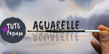 Voici un tutoriel pour améliorer votre technique d'aquarelle en peingnant des paysages simples