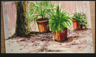 comment peindre des plantes et les dessiner à l'aquarelle