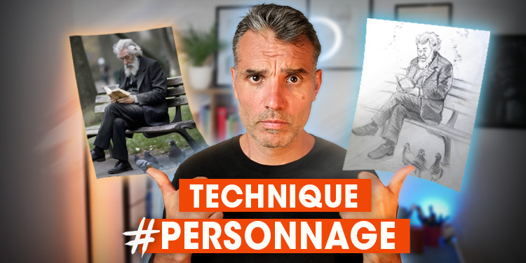 comment dessiner un personnage assis simplement en deux exercices
